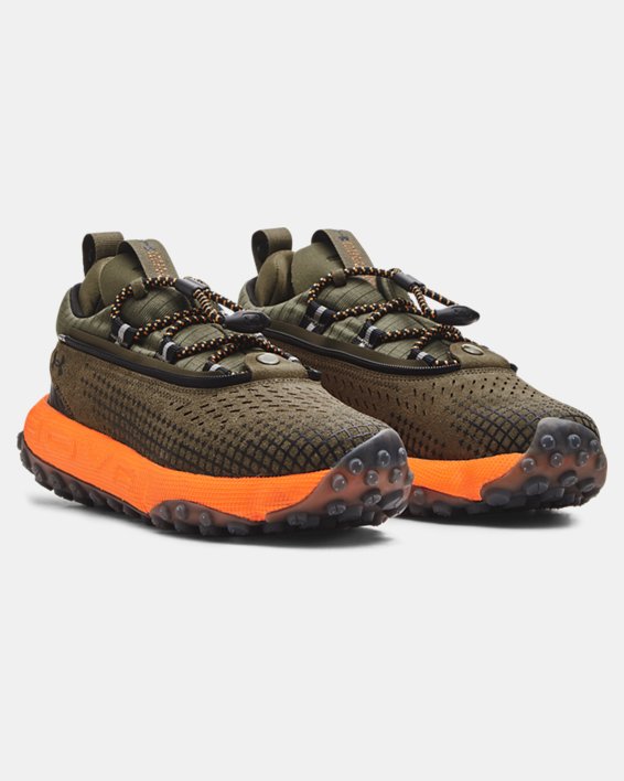 Unisex UA HOVR™ Summit Fat Tire Delta Running Shoes in Green image number 3
